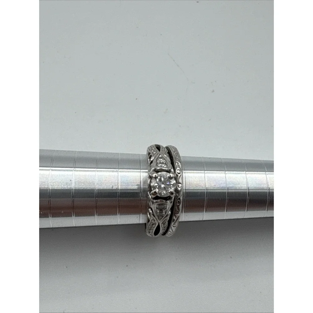 Shane Co. Natural Diamond Engagement Ring, 14k Gold, (US‎ Size ~7) w/ GIA Report